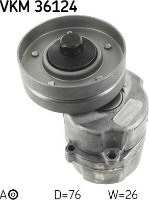 SKF VKM 36124 - NAPINACZ PASKA WIELOROWK. VOLVO S40-V40 1.6-2.0 95-00