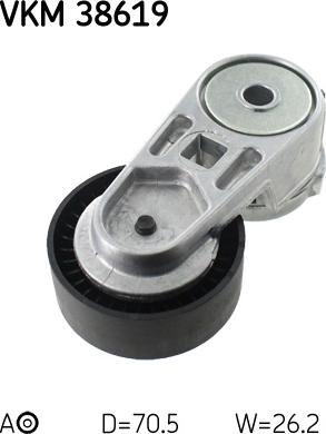 SKF VKM 38619 - KOLO NAPINACZA PASKA WRANGLER 2.5 96-07