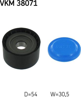 SKF VKM 38071 — Rolka kierunkowa / prowadząca, pasek klinowy zębaty