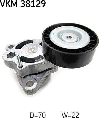 SKF VKM 38129 — Napinacz paska klinowego wielorowkowego
