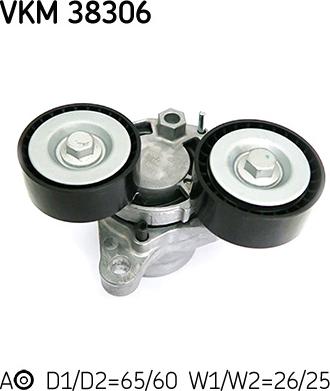 SKF VKM 38306 - NAPINACZ PASKA WIELOROWK. BMW E90-F20