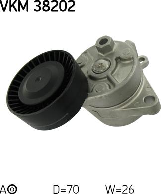 SKF VKM 38202 — Napinacz paska klinowego wielorowkowego