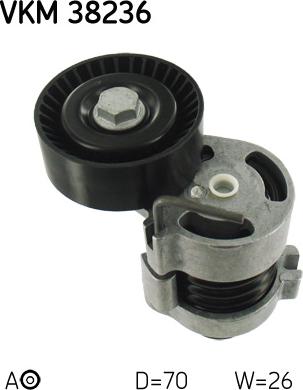 SKF VKM 38236 - NAPINACZ PASKA WIELOROWK. BMW E90 316-335