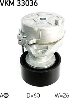 SKF VKM 33036 - NAPINACZ PASKA WIELOROWK. CITROEN 1.6 00-