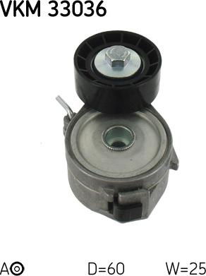 SKF VKM 33036 - NAPINACZ PASKA WIELOROWK. CITROEN 1.6 00-