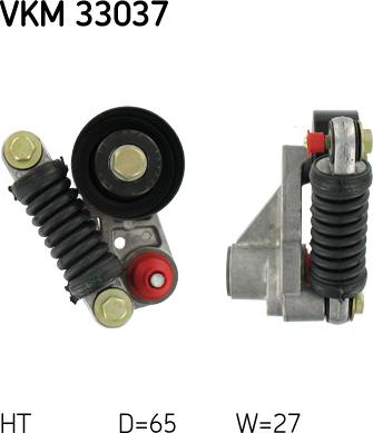 SKF VKM 33037 - NAPINACZ PASKA WIELOROWK. CITROEN