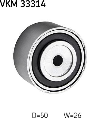 SKF VKM 33314 - Rolka prowadząca pasek wielorowkowy