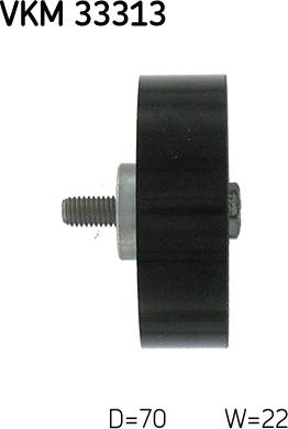 SKF VKM 33313 - ROLKA PASKA WIELOROWK. FIAT DUCATO 2.8 JTD
