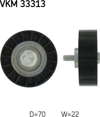 SKF VKM 33313 - ROLKA PASKA WIELOROWK. FIAT DUCATO 2.8 JTD