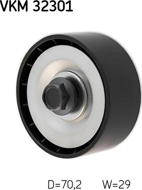 SKF VKM 32301 - ROLKA PASKA WIELOROWK. FIAT 2.3JTD DUCATO 02-ZWROTNA