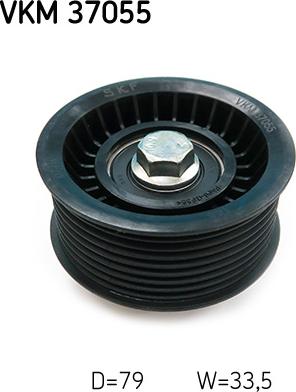 SKF VKM 37055 — Rolka kierunkowa / prowadząca, pasek klinowy zębaty