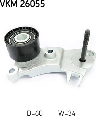 SKF VKM 26055 — Rolka kierunkowa / prowadząca, pasek rozrządu
