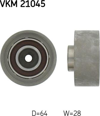 SKF VKM 21045 — Rolka kierunkowa / prowadząca, pasek rozrządu