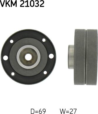 SKF VKM 21032 — Rolka kierunkowa / prowadząca, pasek rozrządu