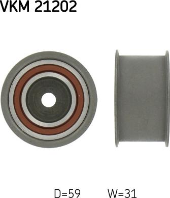 SKF VKM 21202 - ROLKA PASKA ROZRZĄDU VW V6 2.8