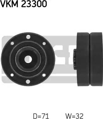 SKF VKM 23300 — Rolka kierunkowa / prowadząca, pasek rozrządu