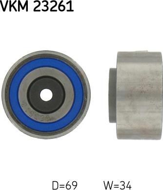 SKF VKM 23261 - ROLKA PASKA ROZRZĄDU CITROEN C5-C6 2.7-3.0HDI 08--PEUGEOT 2.7HDI 04- 407-607 -LANDROVER 2.7TD-3.TD 04- DISCOVERY-RANGE ROVERT