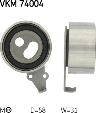 SKF VKM 74004 - ROLKA PASKA ROZRZĄDU MAZDA E2200 84- 2.2D N.