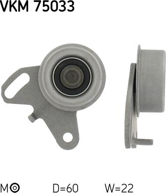 SKF VKM 75033 - ROLKA PASKA ROZRZĄDU MITSUBISHI GALANT 2.0 84- N