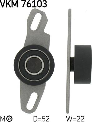SKF VKM 76103 — Rolka napinacza, pasek rozrządu