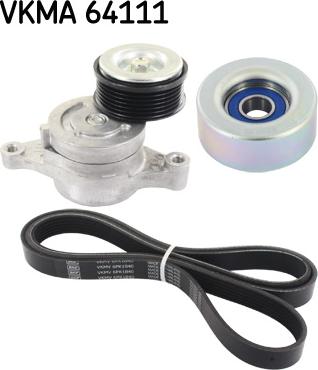 SKF VKMA 64111 — Zestaw paska klinowego wielorowkowego