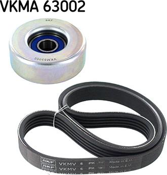 SKF VKMA 63002 — Zestaw paska klinowego wielorowkowego