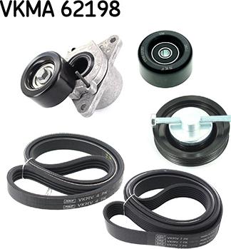 SKF VKMA 62198 - ZESTAW PASKA WIELOROWK. NISSAN NAVARA 2.5DCI
