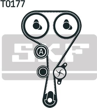 SKF VKMA 06104 - ZESTAW ROZRZĄDU PEUGEOT 1.8 16V 01- 126Z