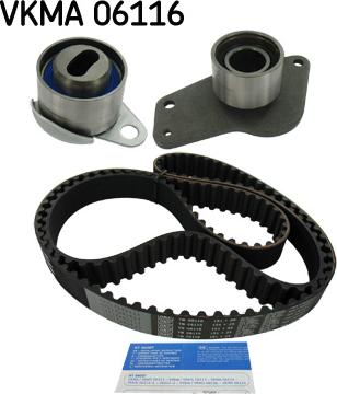 SKF VKMA 06116 - ZESTAW ROZRZĄDU RENAULT CLIO 1.9D 98- 151Z