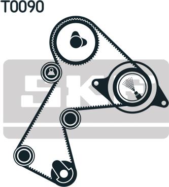 SKF VKMA 06116 - ZESTAW ROZRZĄDU RENAULT CLIO 1.9D 98- 151Z