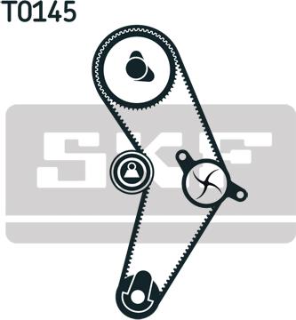 SKF VKMC 02204-1 - Rozrząd kpl. pasek  rolka  pompa cieczy