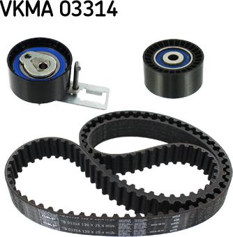 SKF VKMA 03314 - ZESTAW ROZRZĄDU FORD 06- 1.4TDCI PASEK 139Z