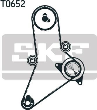 SKF VKMA 02384 - ZESTAW ROZRZĄDU FIAT DUCATO 2.5TD 7-90- 153Z