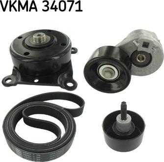 SKF VKMA 34071 - ZESTAW PASKA WIELOROWK. FORD 2.4TDCI TRANSIT WISKO