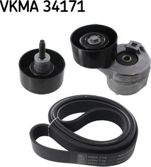 SKF VKMA 34171 — Zestaw paska klinowego wielorowkowego
