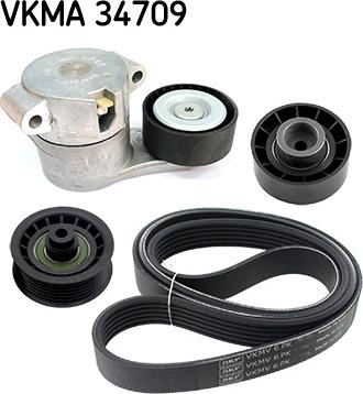 SKF VKMA 34709 — Zestaw paska klinowego wielorowkowego
