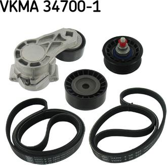 SKF VKMA 34700-1 — Zestaw paska klinowego wielorowkowego