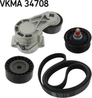 SKF VKMA 34708 — Zestaw paska klinowego wielorowkowego