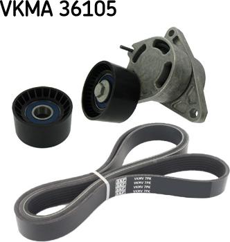 SKF VKMA 36105 - ZESTAW PASKA WIELOROWK. NISSAN
