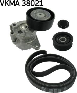 SKF VKMA 38021 - ZESTAW PASKA WIELOROWK. DB W203 2.2-2.7 CDI