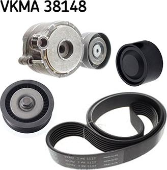 SKF VKMA 38148 — Zestaw paska klinowego wielorowkowego