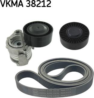 SKF VKMA 38212 - ZESTAW PASKA WIELOROWK.
