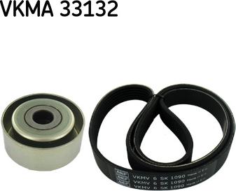 SKF VKMA 33132 - Zestaw pasków wielorowkowych z rolkami