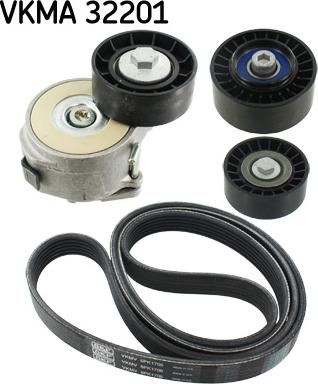 SKF VKMA 32201 — Zestaw paska klinowego wielorowkowego