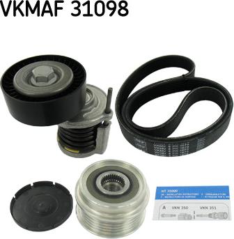 SKF VKMAF 31098 — Zestaw paska klinowego wielorowkowego