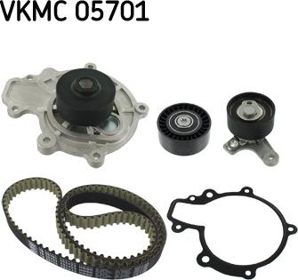 SKF VKMC 05701 — Pompa wodna + zestaw paska rozrządu