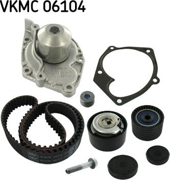 SKF VKMC 06104 — Pompa wodna + zestaw paska rozrządu