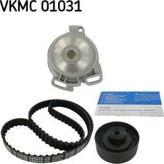 SKF VKMC 01031 — Pompa wodna + zestaw paska rozrządu