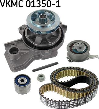 SKF VKMC 01350-1 — Pompa wodna + zestaw paska rozrządu