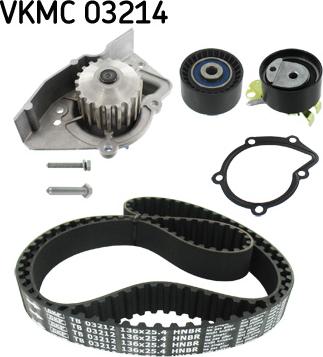 SKF VKMC 03214 — Pompa wodna + zestaw paska rozrządu
